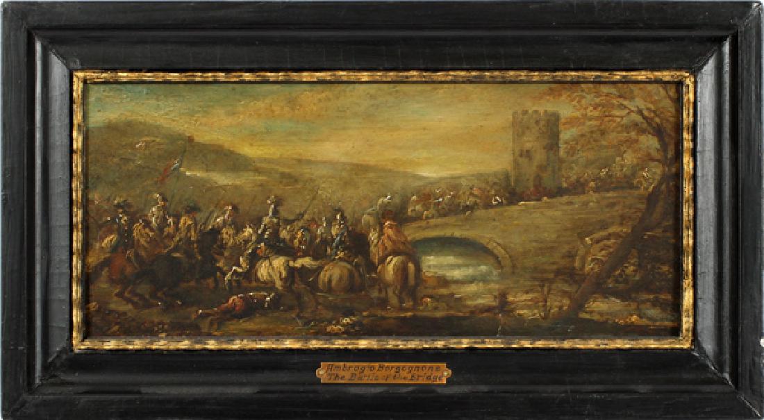 ITALIAN SCHOOL ANTIQUE OIL ON COPPER (1 of 3)