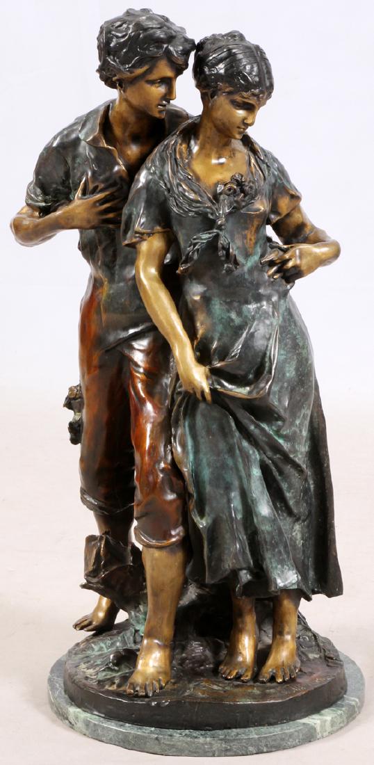 LUCA MADRASSI BRONZE SCULPTURE WITH MARBLE BASE (1 of 3)