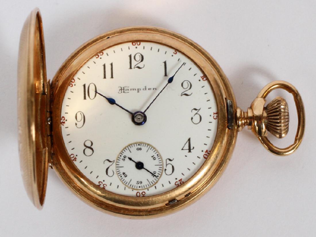 HAMPTON 14KT GOLD LADY'S POCKET WATCH (1 of 2)