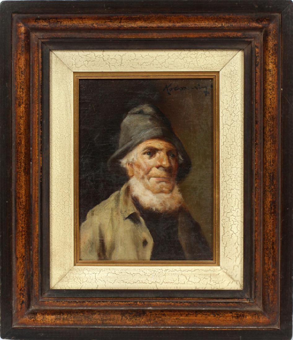 KOLOSZVARY VIENNA OIL ON CANVAS OLD SEAMAN (1 of 3)