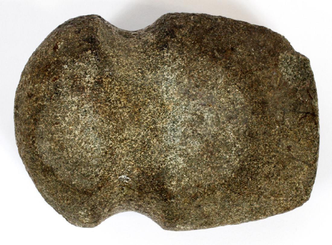 NATIVE AMERICAN AXE HEAD, H 3 1/2", L 5"