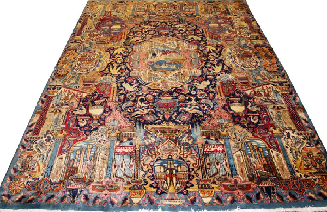 PERSIAN KASHMAR WOOL ORIENTAL RUG 1960 (1 of 6)