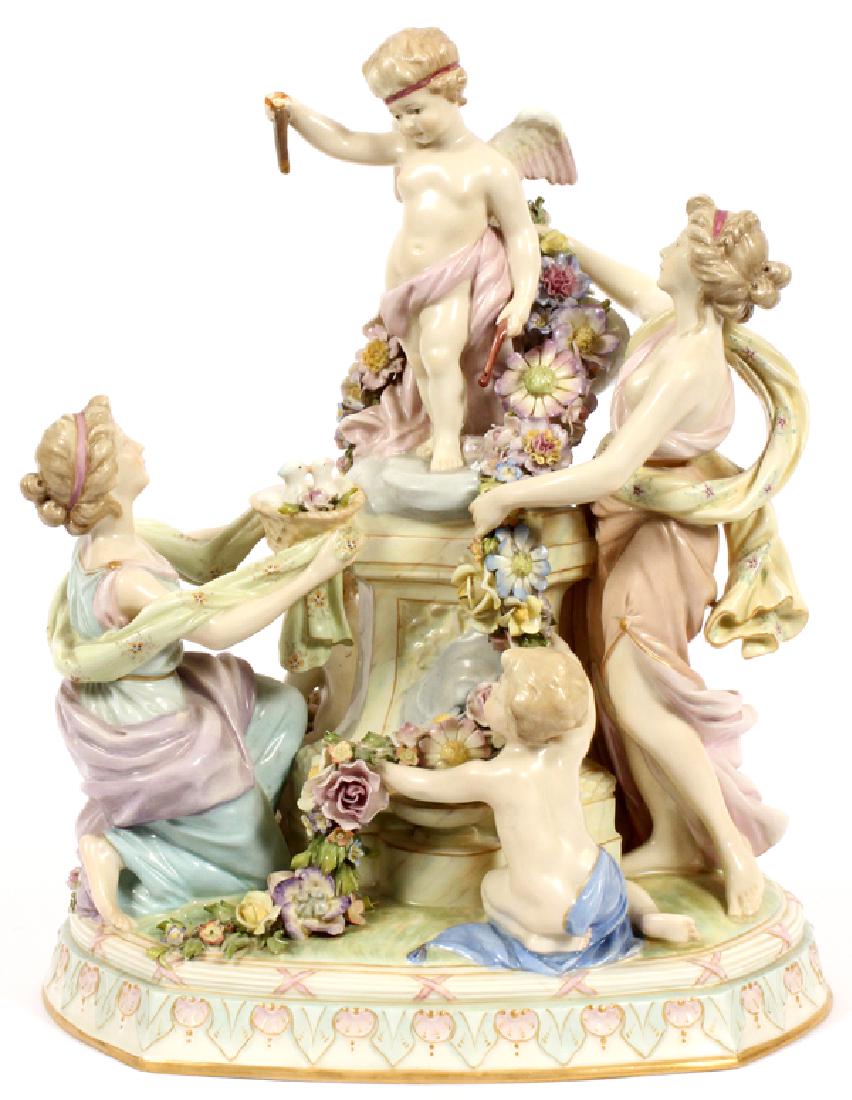 ERNST WAHLISS VIENNA PORCELAIN FIGURAL GROUP (1 of 6)