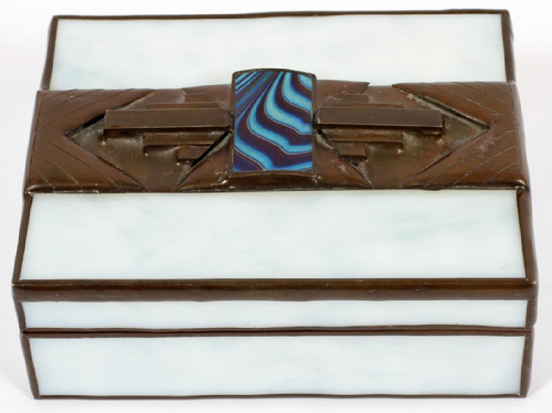 ORIENT AND FLUME HAND ROLLED LEADED GLASS BOX (1 of 5)