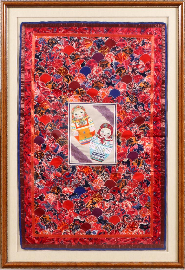 RUSSIAN TAPESTRY, H 62", W 43", NESTING DOLLS (1 of 4)