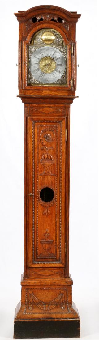 BASTIEN HANS MAFAIT 1769 OAK GRANDFATHER CLOCK (1 of 5)