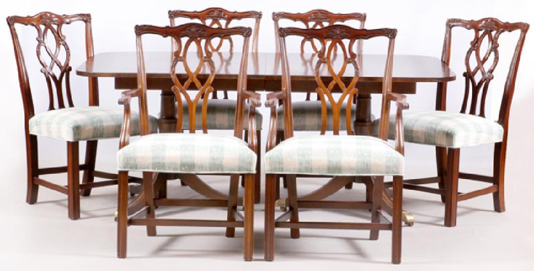 KINDLE MAHOGANY DINING SUITE, SEVEN PIECES (1 of 5)