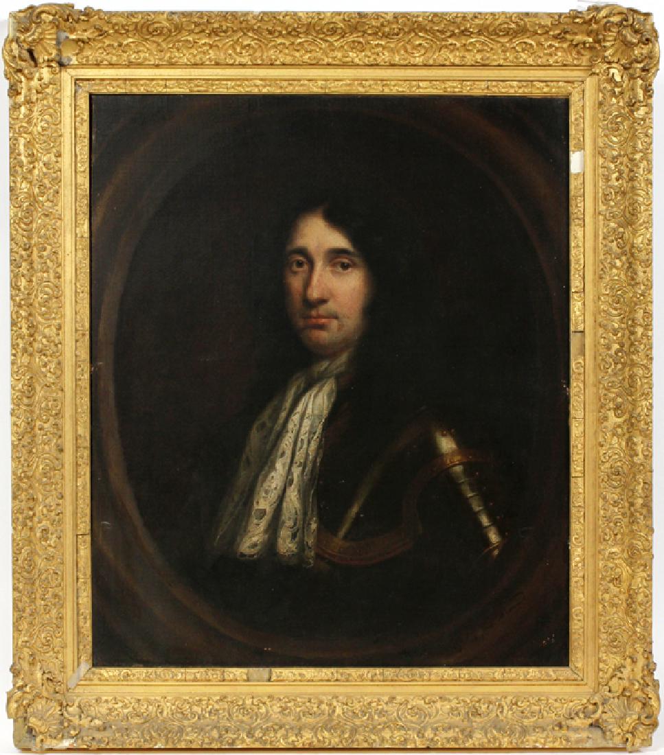 ENGLISH SCHOOL OIL ON CANVAS 18TH.C., H 29", W 24" (1 of 6)