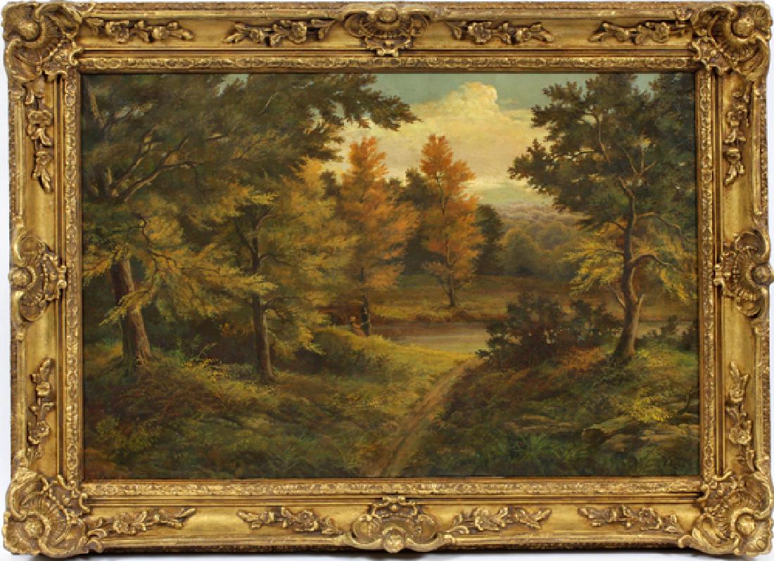 WILLIAM CHARLES ANTHONY FRERICHS OIL ON CANVAS (1 of 5)