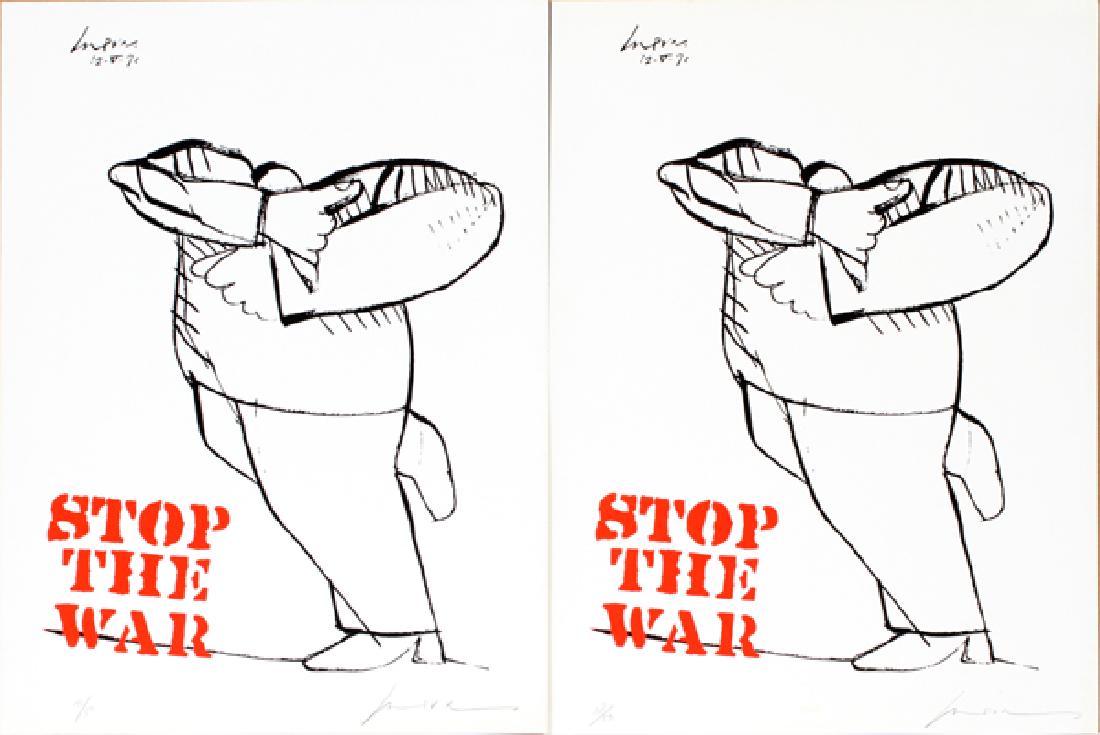 MODERN LITHOGRAPHS, 1970, 2 IDENTICAL (1 of 2)