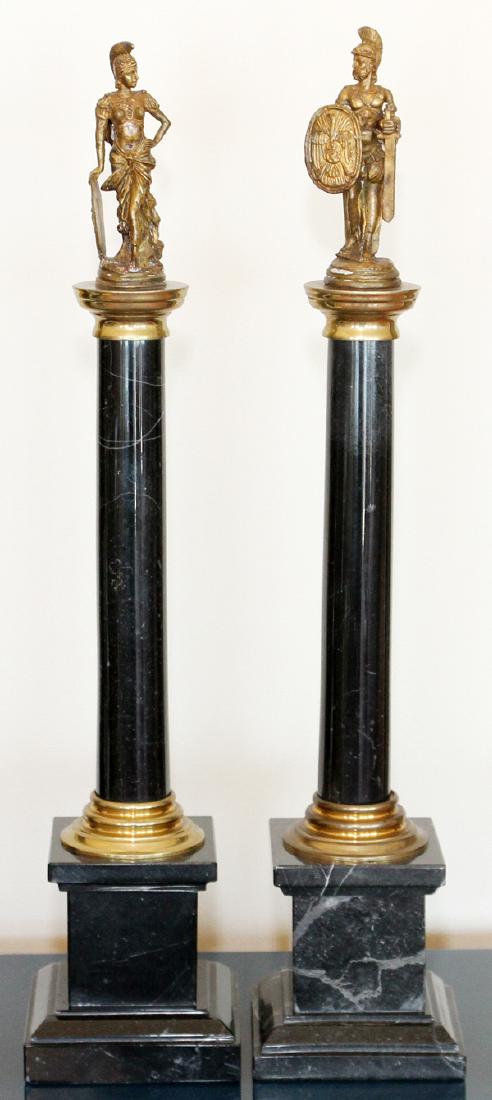 CONTINENTAL BRONZE & MARBLE GRAND TOUR COLUMNS (1 of 3)