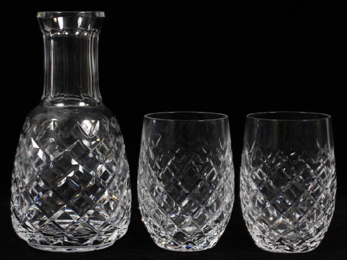 WATERFORD 'POWERSCOURT' CRYSTAL CARAFE & TUMBLERS Jun 16, 2018