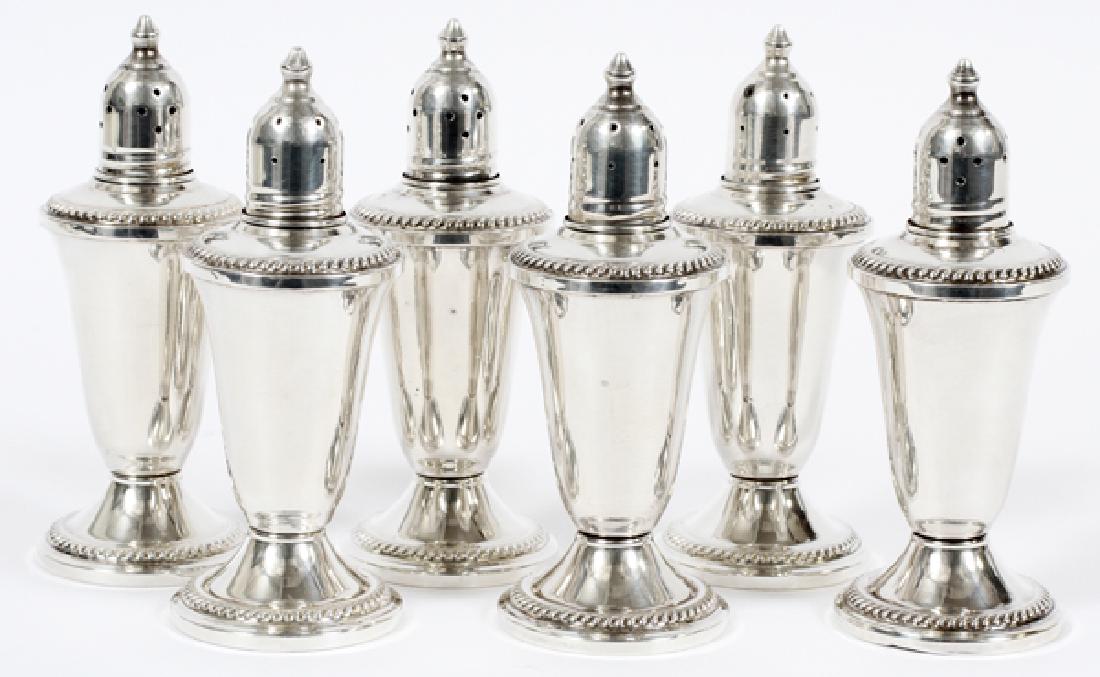 NATIONAL STERLING SILVER SALT & PEPPER SHAKERS (1 of 2)