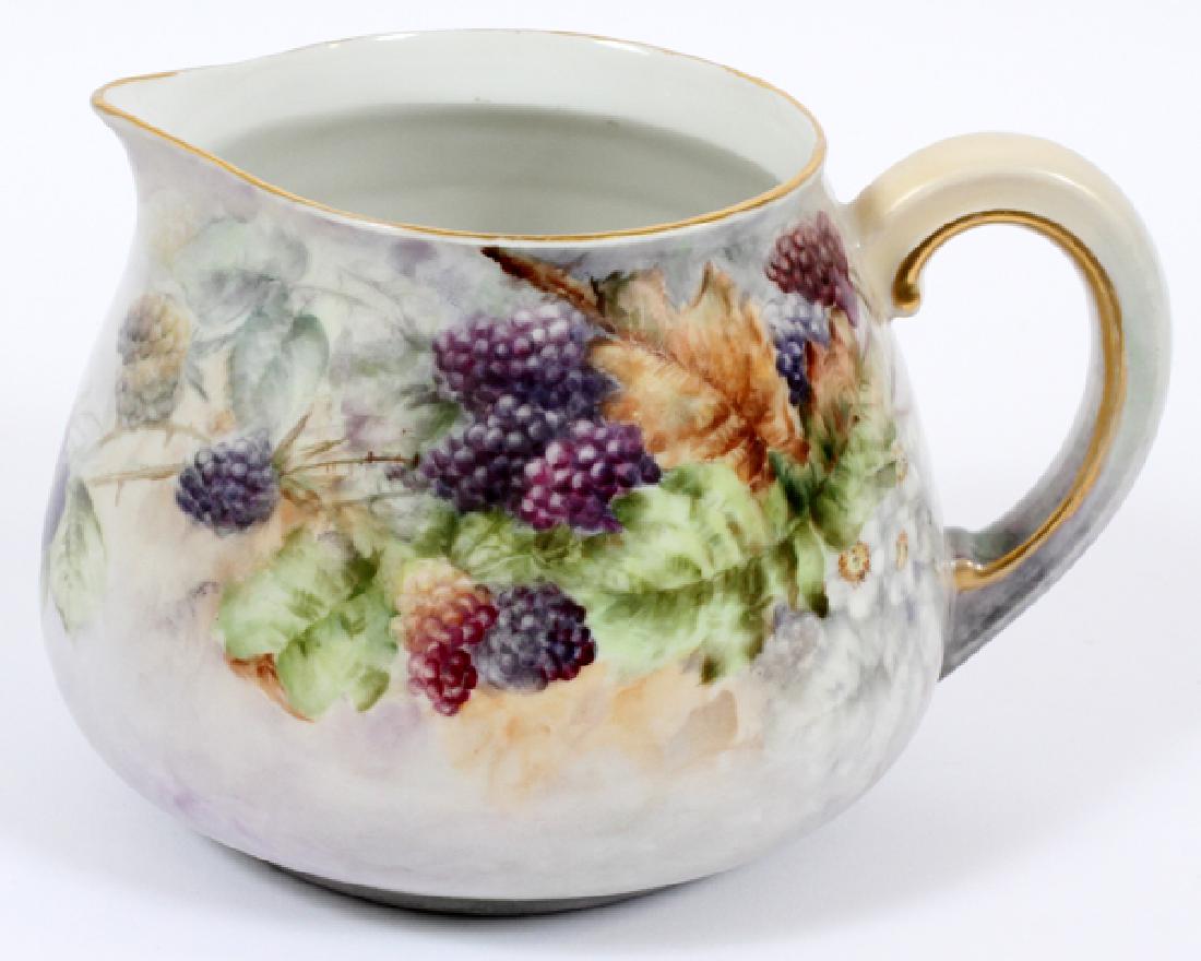 T. & V. LIMOGES HAND-PAINTED PORCELAIN PITCHER (1 of 3)