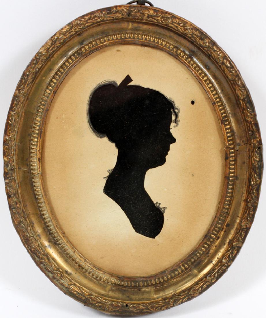ISAAC TODD SILHOUETTE PORTRAIT OF A LADY (1 of 2)