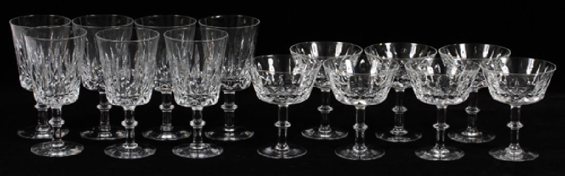 ROYAL BRIERLEY 'ASCOT' CRYSTAL STEMWARE, 14 PIECES (1 of 3)