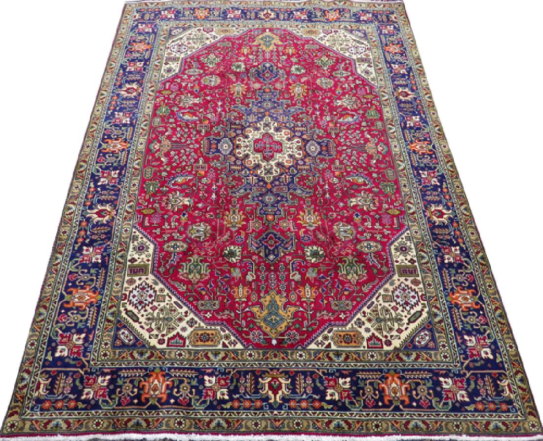 PERSIAN TABRIZ HANDWOVEN WOOL RUG (1 of 5)