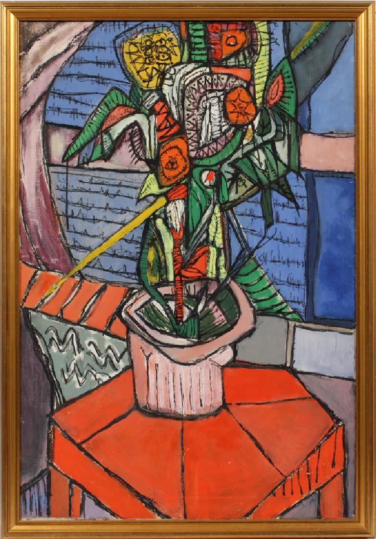 RAYMOND TOLOCZKO OIL ON CANVAS STILL LIFE (1 of 2)