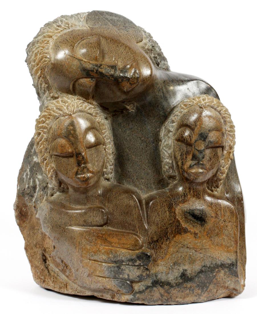 PETER MUTIZE SPRINGSTONE SCULPTURE H 16" W 13" (1 of 2)