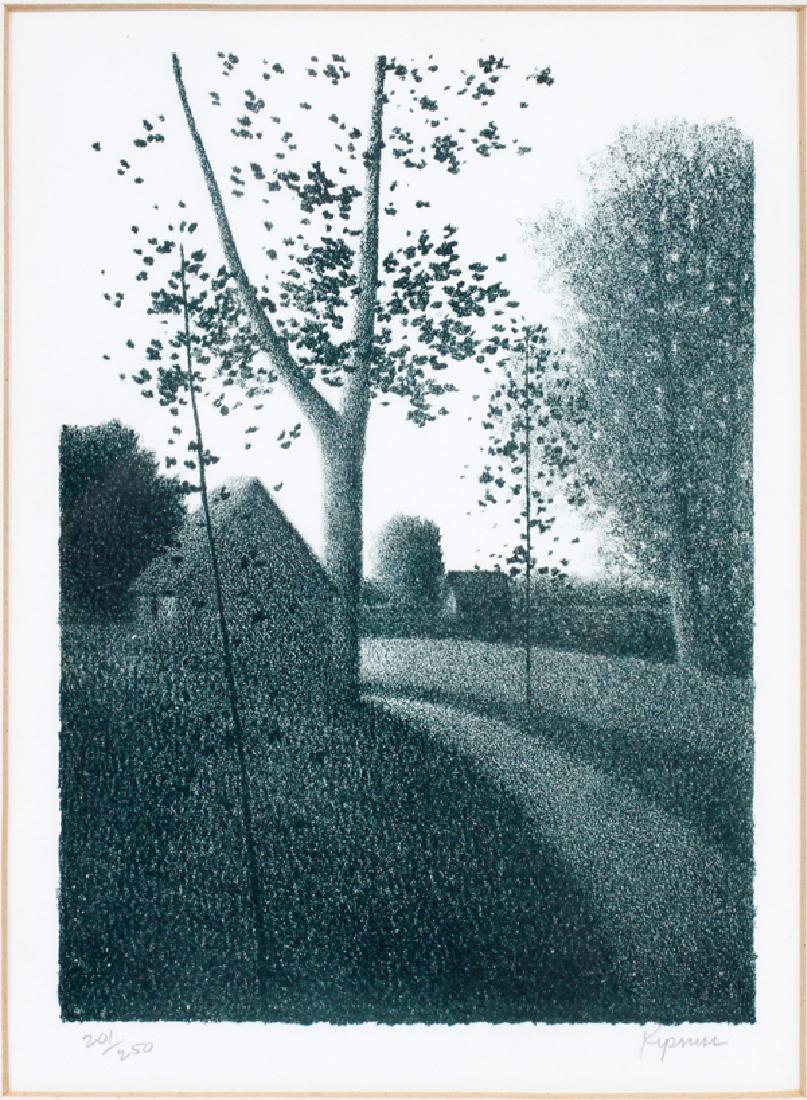 ROBERT KIPNISS LITHOGRAPH "MORNING PATH", 201/250 (1 of 3)