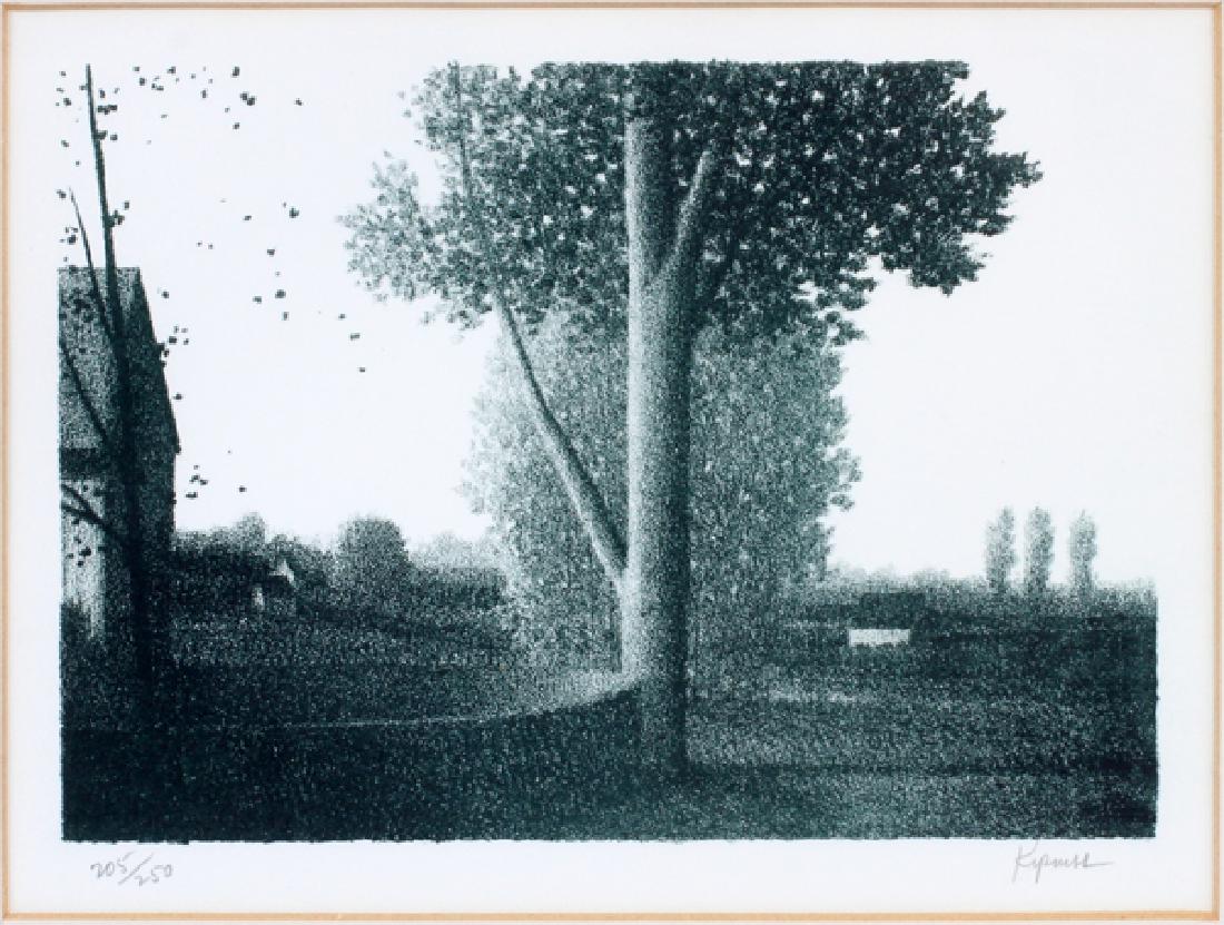 ROBERT KIPNISS LITHOGRAPH "CURVED WALL", 205/250 (1 of 3)