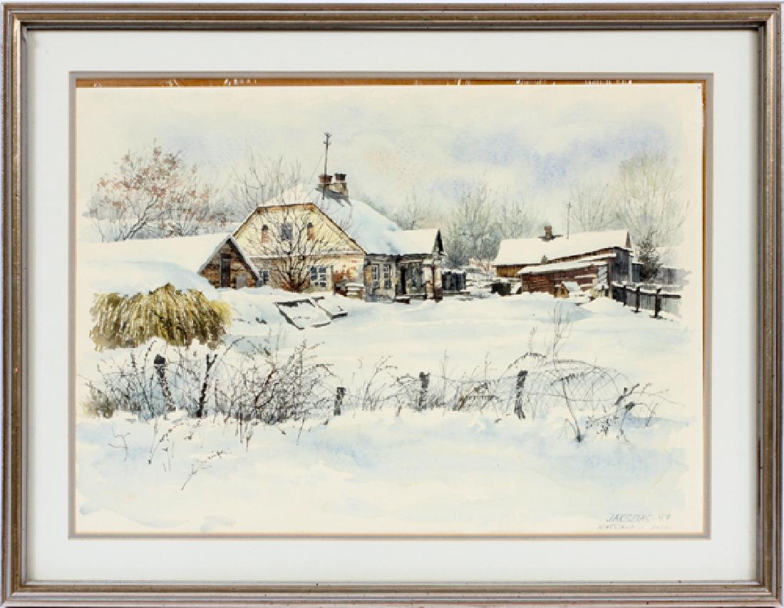 LUDWIK JAKSZTAS WATERCOLOR ON PAPER 1979 (1 of 3)