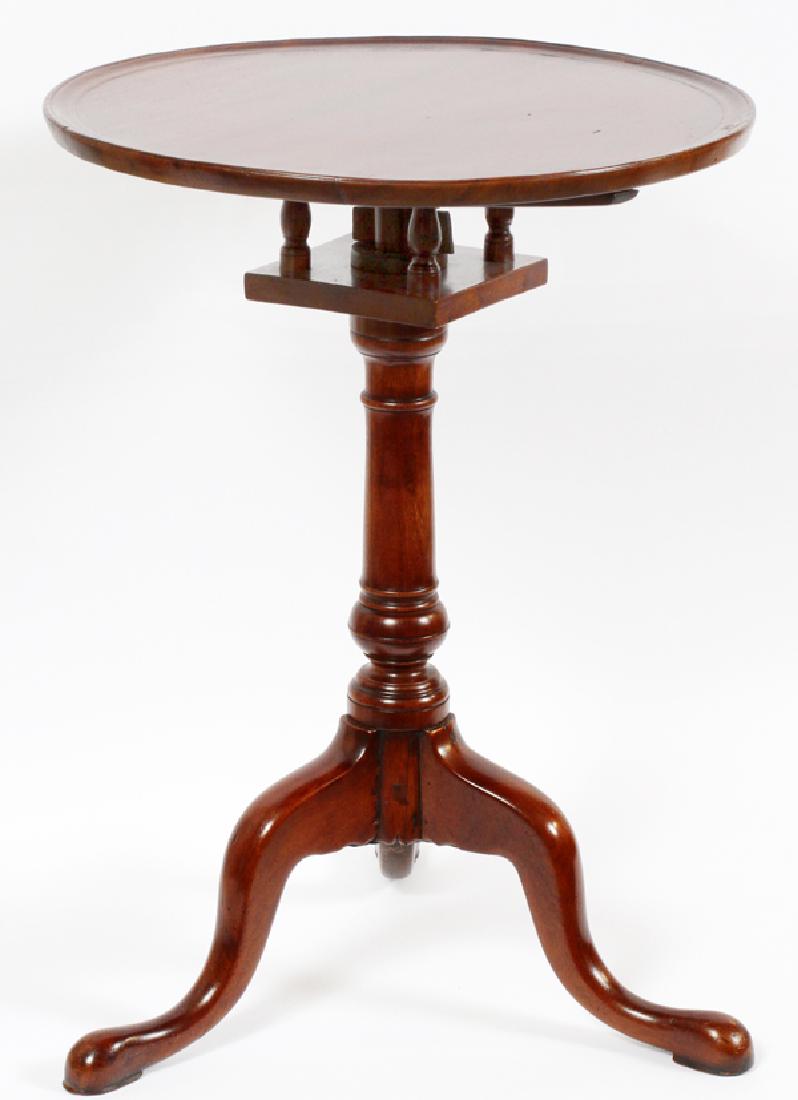 PHILADELPHIA MAHOGANY BIRDCAGE CANDLESTAND (1 of 12)