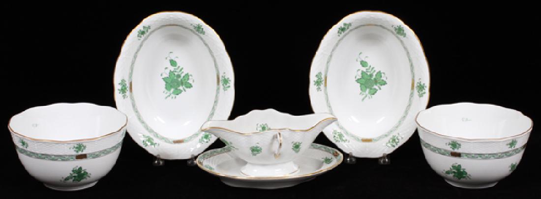 HEREND 'CHINESE BOUQUET GREEN' SERVING PIECES (1 of 6)