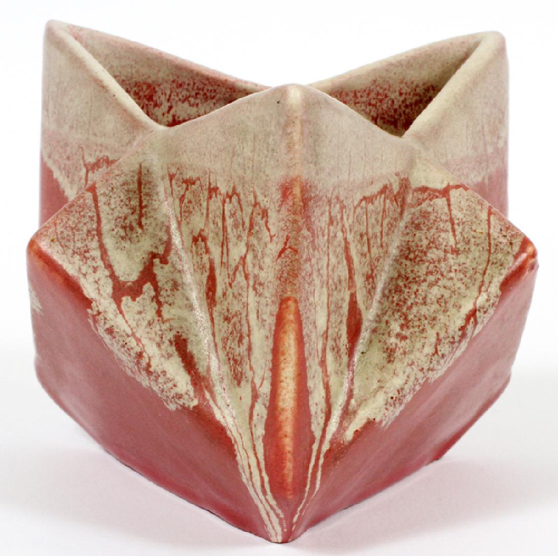 MUNCIE 'RUBA ROMBIC' VASE, H 4 1/4" (1 of 4)