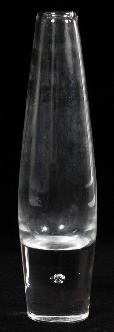 STEUBEN TEARDROP CRYSTAL BUD VASE, H 8" (1 of 1)