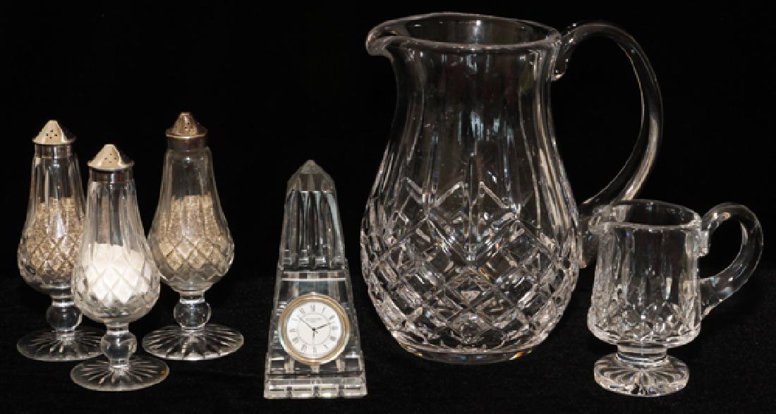 WATERFORD CRYSTAL TABLE ARTICLES, 6 PIECES (1 of 2)