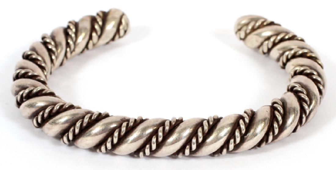CUFF STYLE STERLING SILVER BRACELET (1 of 2)