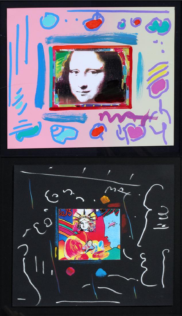 PETER MAX EMBELLISHED MIXED MEDIA PRINTS (1 of 4)