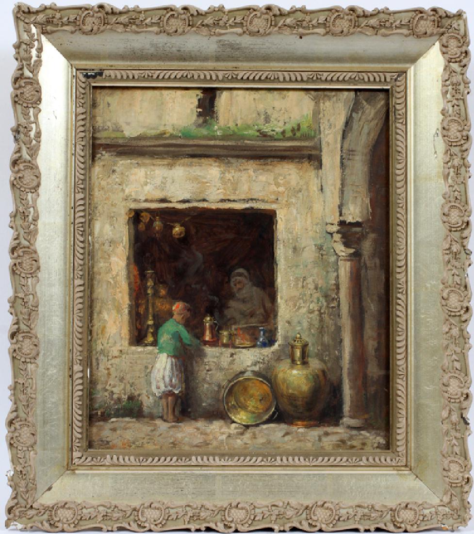 IN THE MANNER OF ARTHUR THOMAS MILLAR OIL ON BOARD (1 of 4)