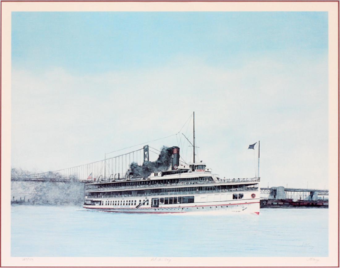 JAMES CLARY LITHOGRAPH "PUT-IN-BAY" (1 of 3)