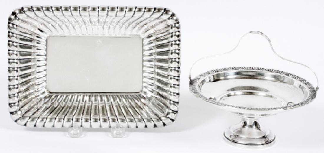 REED & BARTON WEIGHTED SILVER DISH & COMPOTE (1 of 2)