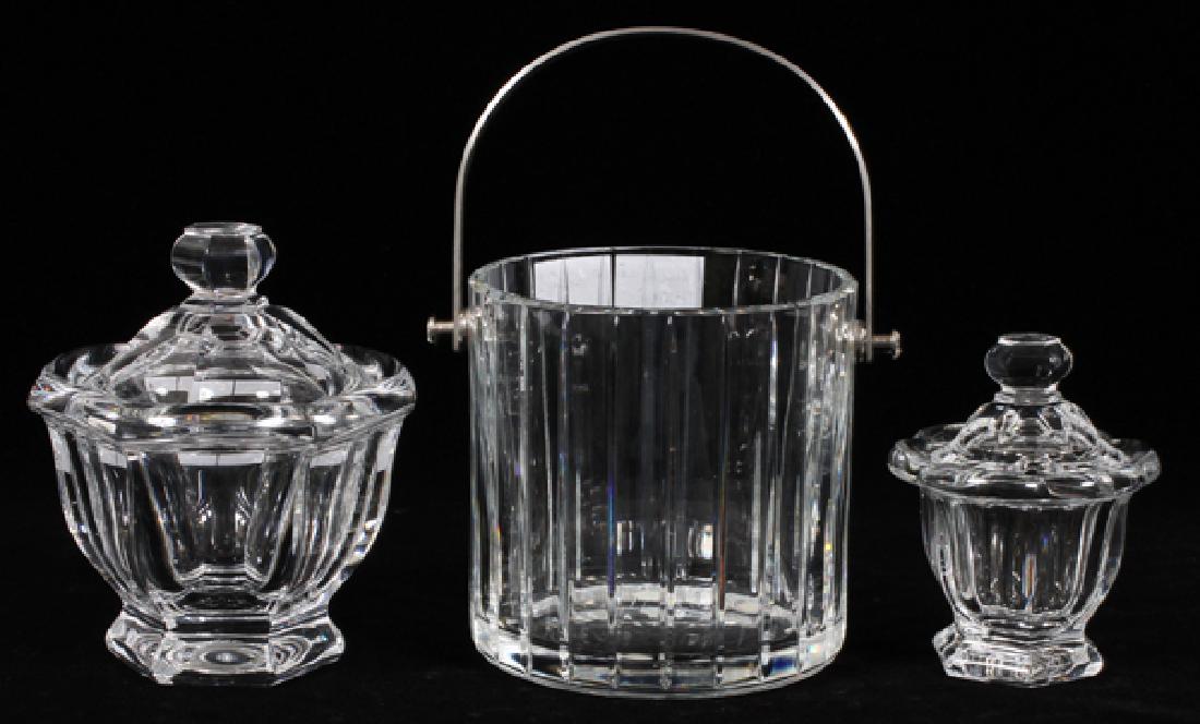 BACCARAT 'HARMONIE' GLASS ICE BUCKET & DISHES (1 of 2)