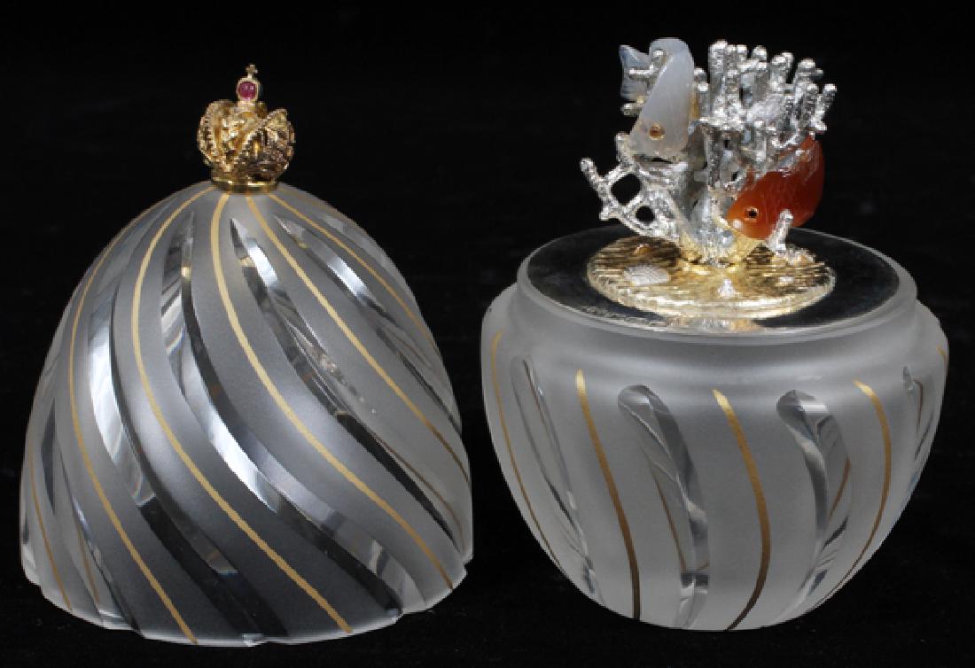 THEO FABERGE 'CORAL' EGG, H 5", 210 OF 750 (1 of 5)