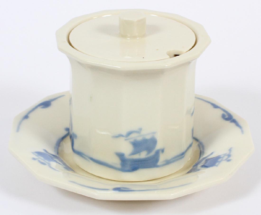 ROOKWOOD POTTERY CONDIMENT JAR ON TRAY H 4 1/2" (1 of 3)