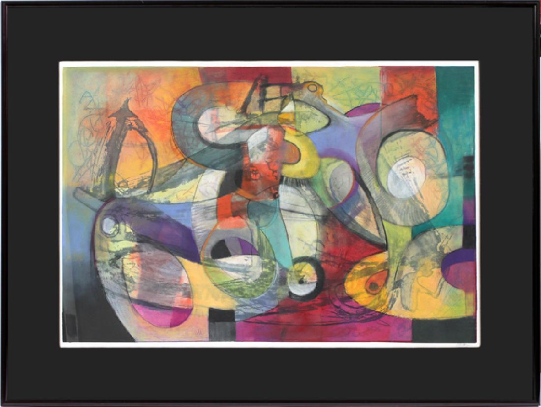 JANET O'NEAL PASTEL ON PAPER UNTITLED COMPOSITION (1 of 4)