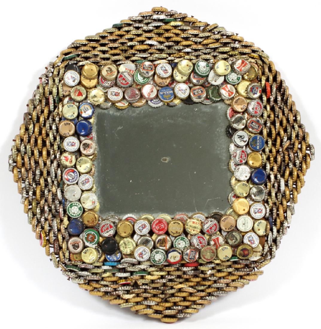 MR. IMAGINATION FOLK ART  MIXED MEDIA MIRROR, 1993 (1 of 4)