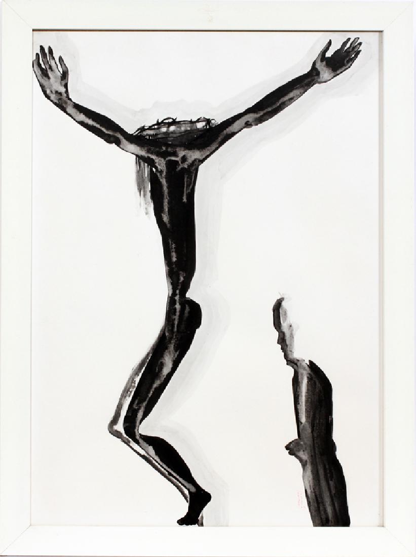 UMBERTO DEL NEGRO INK AND WATERCOLOR ON PAPER (1 of 3)