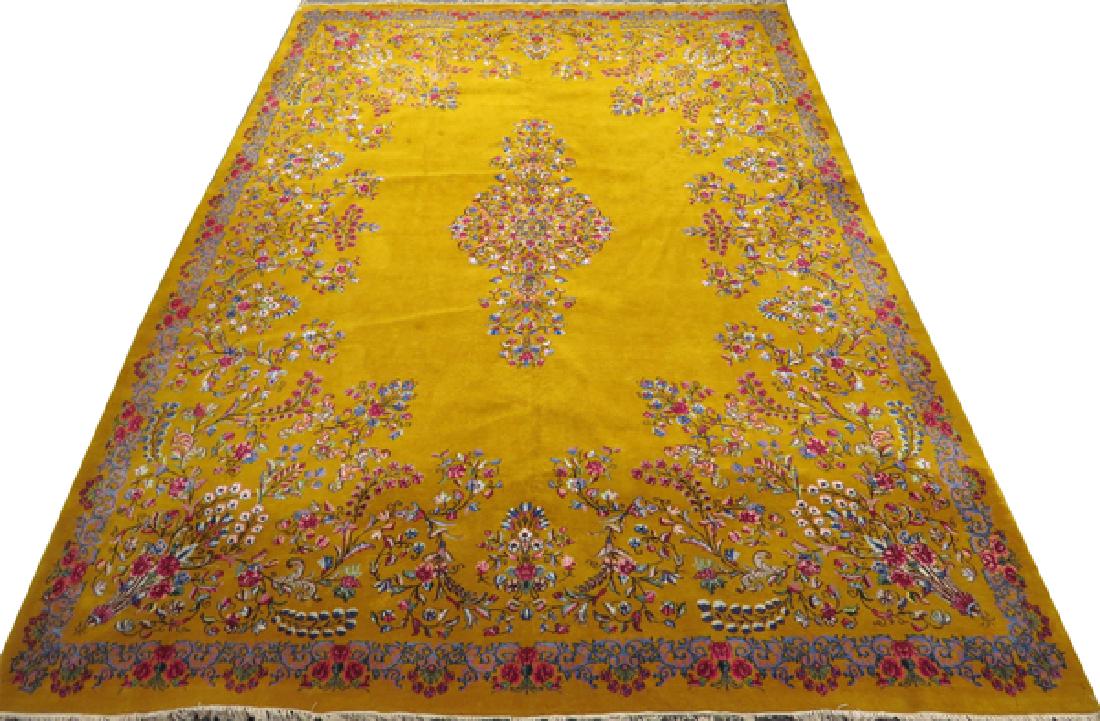 PERSIAN KERMAN HAND WOVEN WOOL CARPET (1 of 8)
