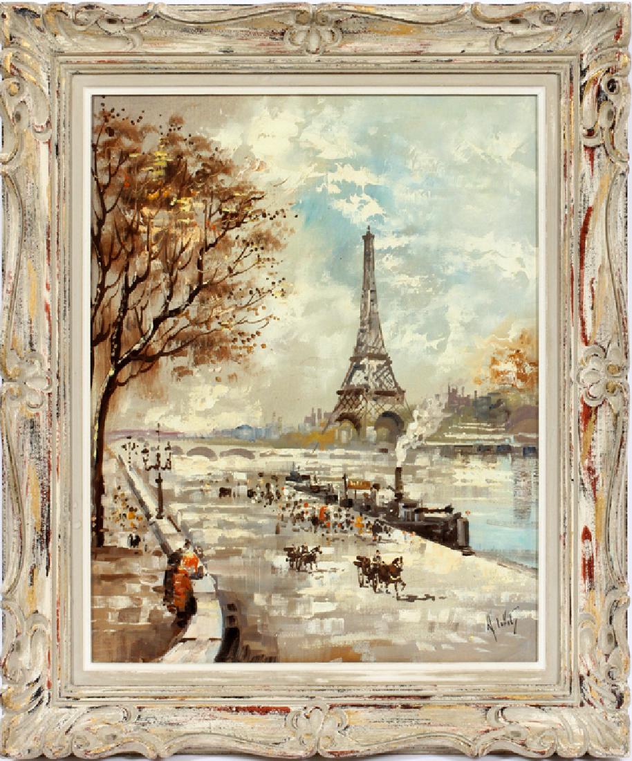 ANTONIO DEVITY OIL ON CANVAS, H 20", W 16", PARIS (1 of 3)