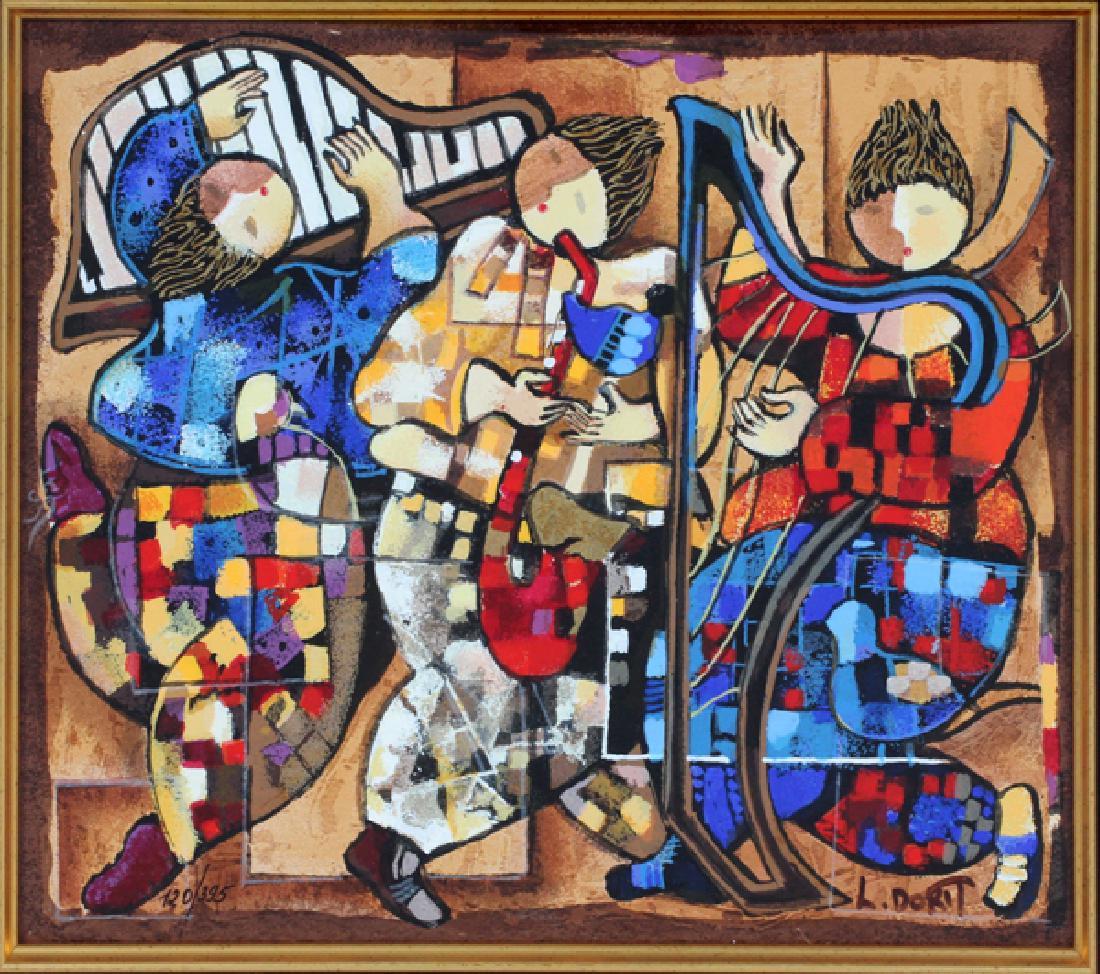 LEVI DORIT, SERIGRAPH H 10" W 12" JAM SESSION (1 of 4)