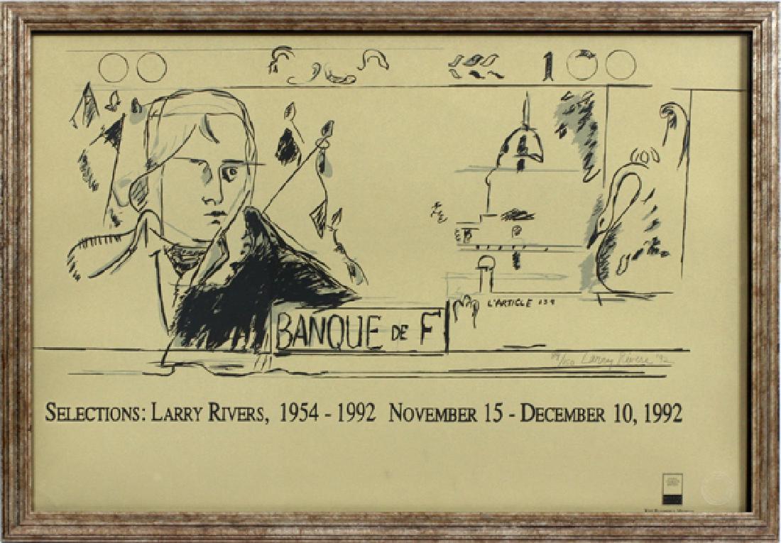 LARRY RIVERS SILKSCREEN EXHIBITION POSTER (1 of 4)