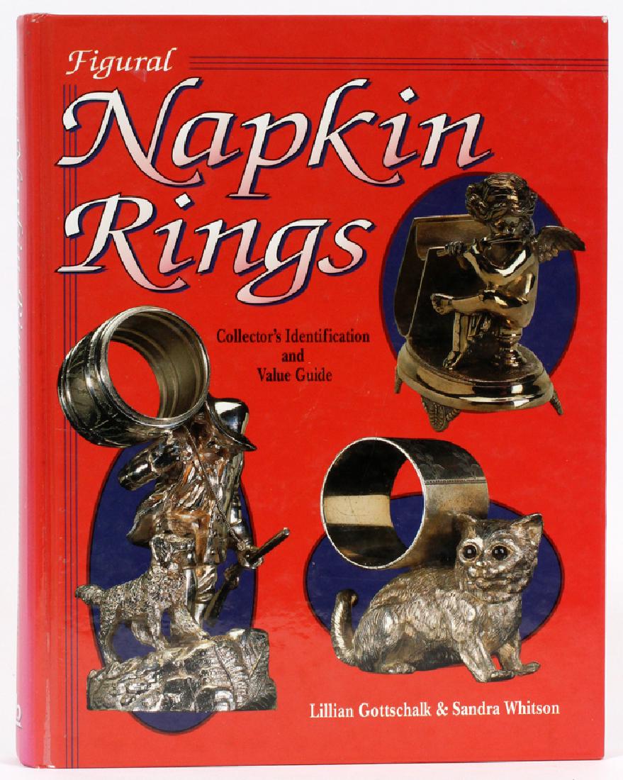 NAPKIN RING AUTOGRAPHED BOOK: NAPKIN RING AUTOGRAPHED BOOK H 11 1/4" W 8 3/4":Autographed book on napkin rings. Autographed by the auther Lillian B. Gottschalk with inscription.