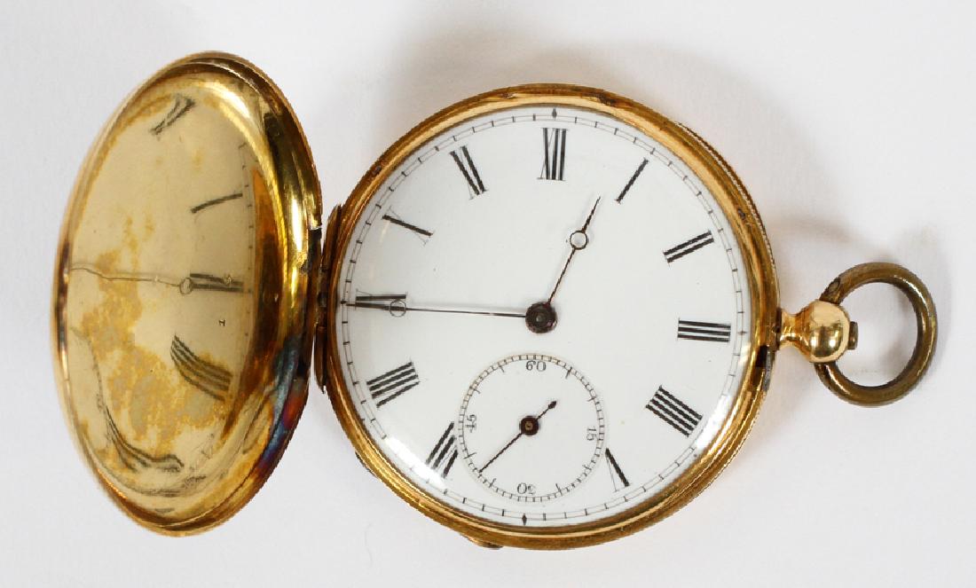J R  PUSADA LONDON ENAMEL & GOLD POCKET WATCH (1 of 12)