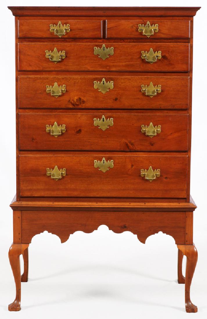 QUEEN ANNE MAHOGANY HIGHBOY, C. 1760 (1 of 20)