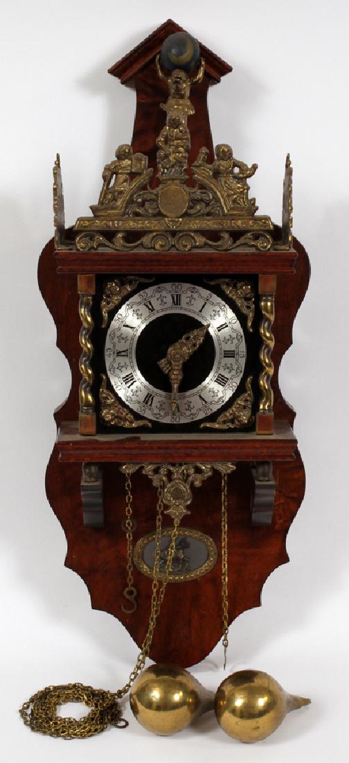 FRANZ HERMLE, GERMAN WALL CLOCK, H 24'', W 10 (1 of 8)